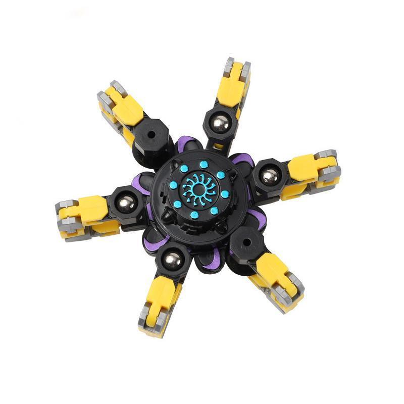 Fidget spinner with suction cup