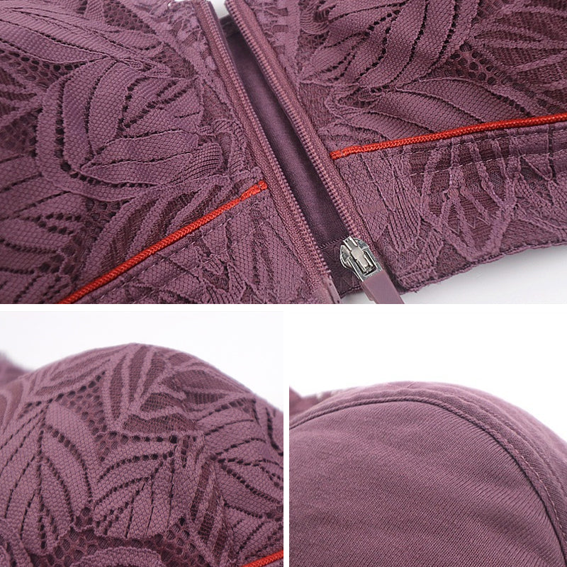 Out of stock - Kanten Ondergoed Met Ritssluiting Aan De Voorkant