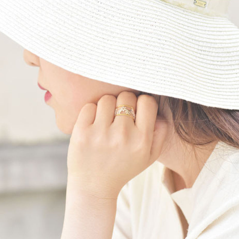 Onregelmatige holle madeliefjesring