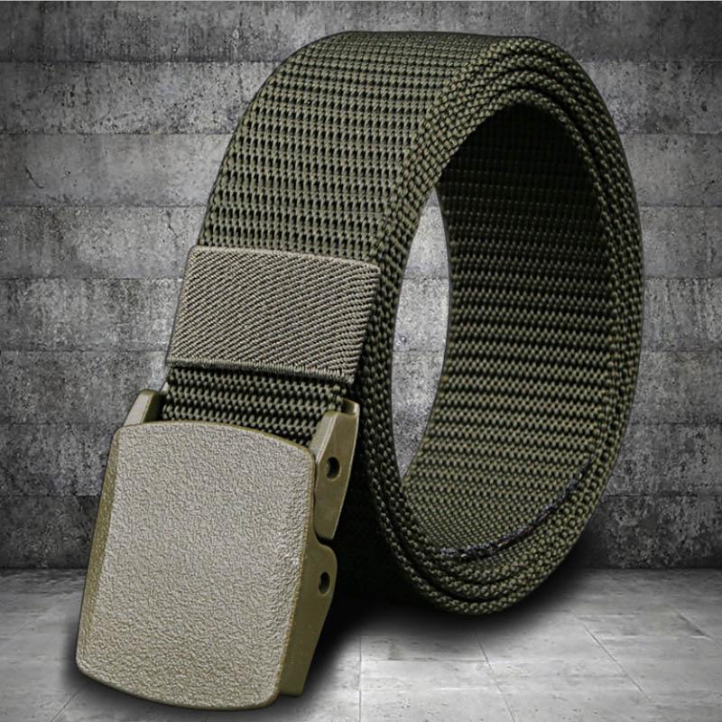 Niet-metalen niet-magnetische nylon riem met gesp