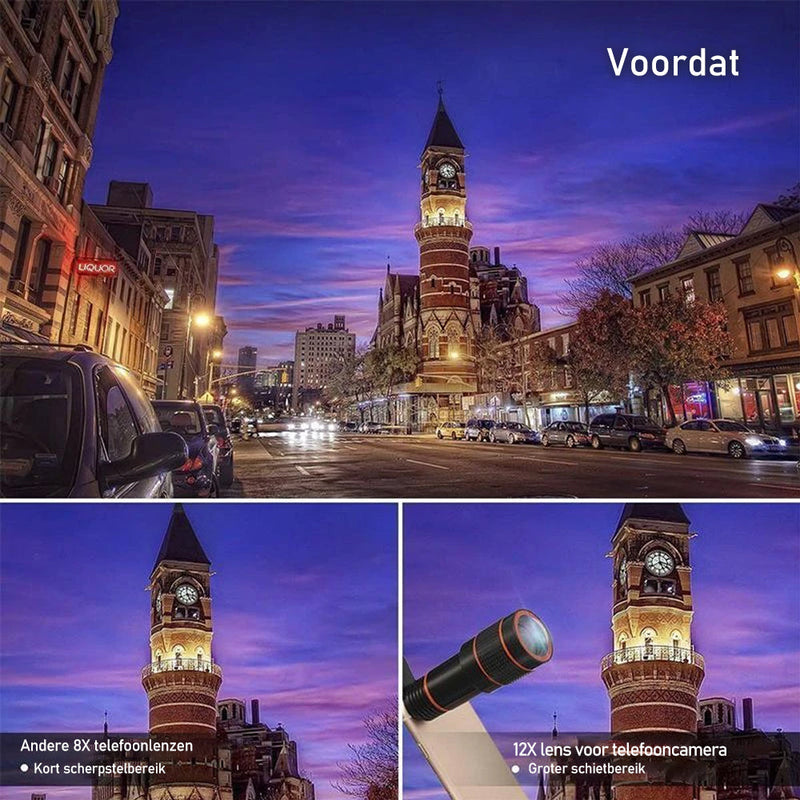 12X Telefoon Camera Lens Kit