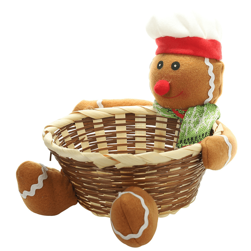 Kerst Snoep Geweven Mand
