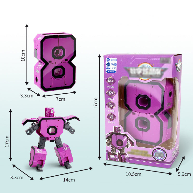 Speelgoedvervorming Nummer Transform Robot