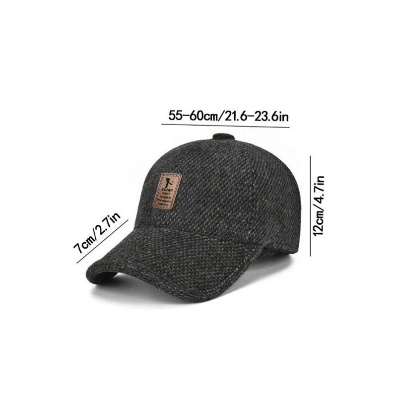 Winterbaseballpet met oorwarmers