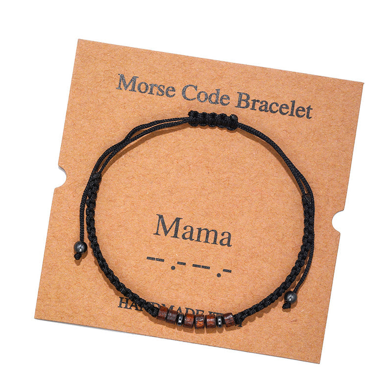 Morse code paar armband