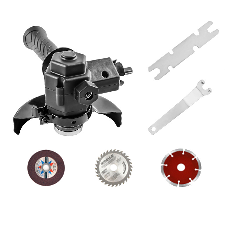 Elektrische boormachine met variabele haakse slijper