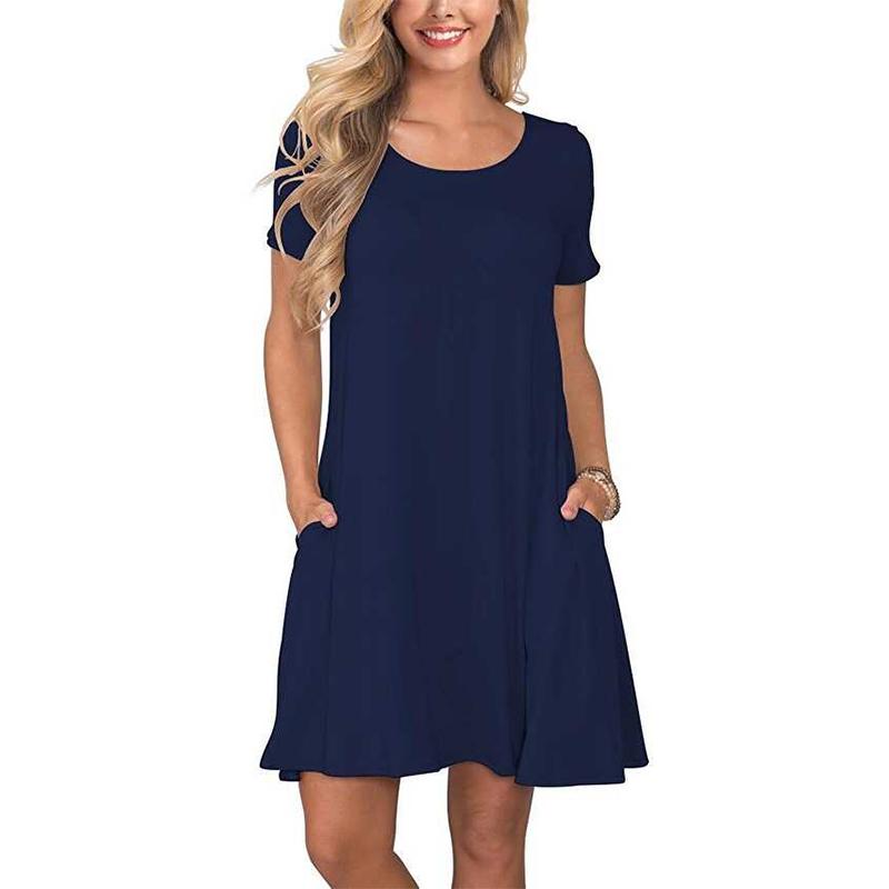 Zomerreisjurk met korte mouwen