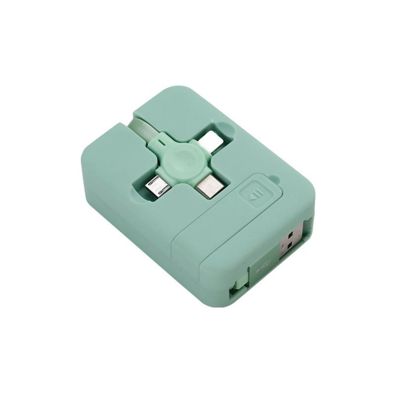 Drie in één oplaadkabelrol