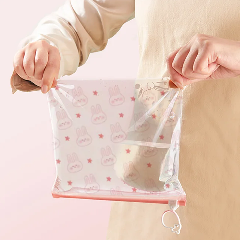 Multifunctionele plastic zak met ritssluiting