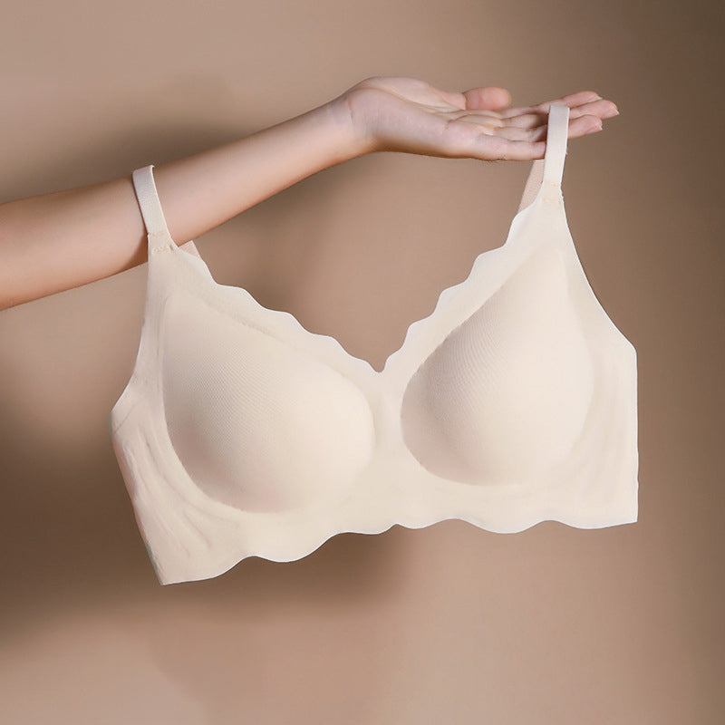 Ademende naadloze beugelloze bh