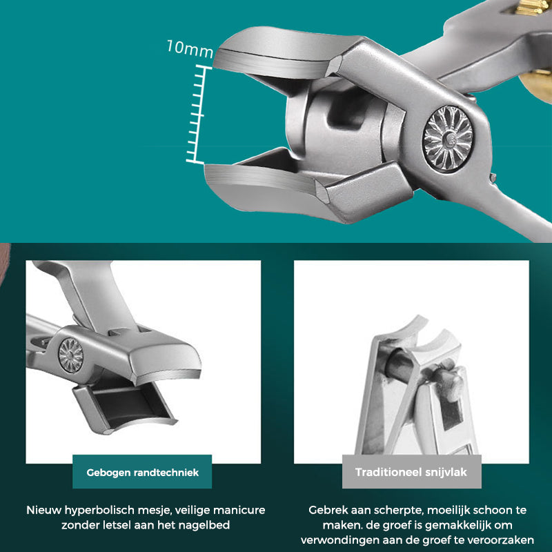 Stainless Steel Nail Clipper with Ring Lock