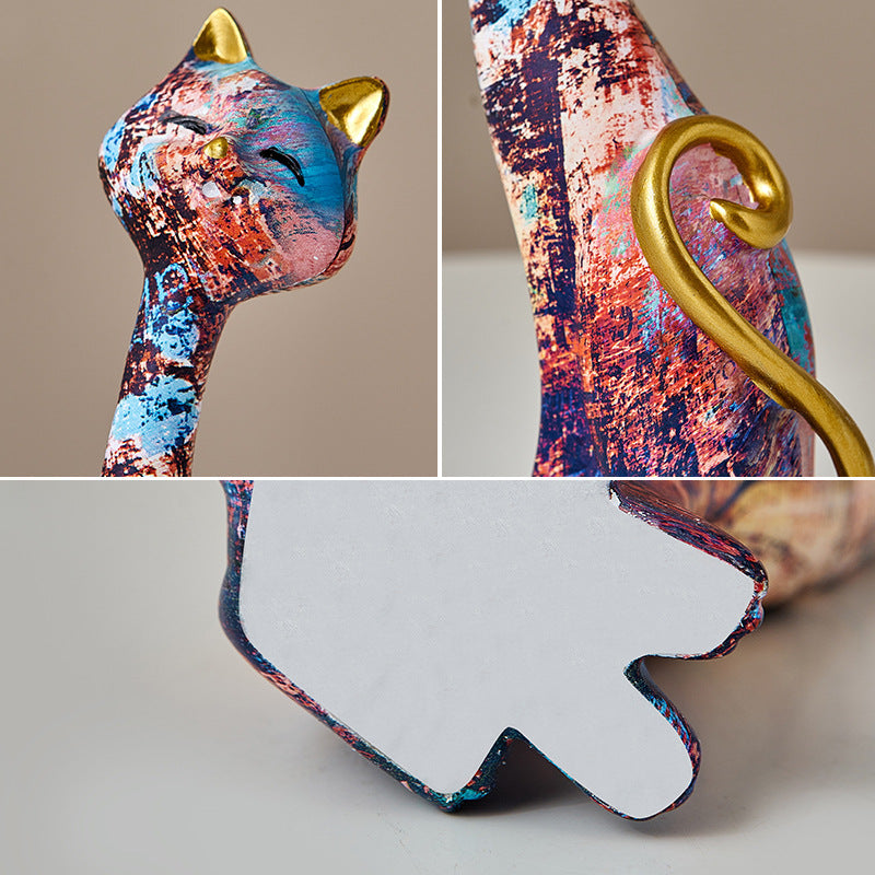 Kat Lover Standbeeld Ornament Artistiek Creatief Cadeau