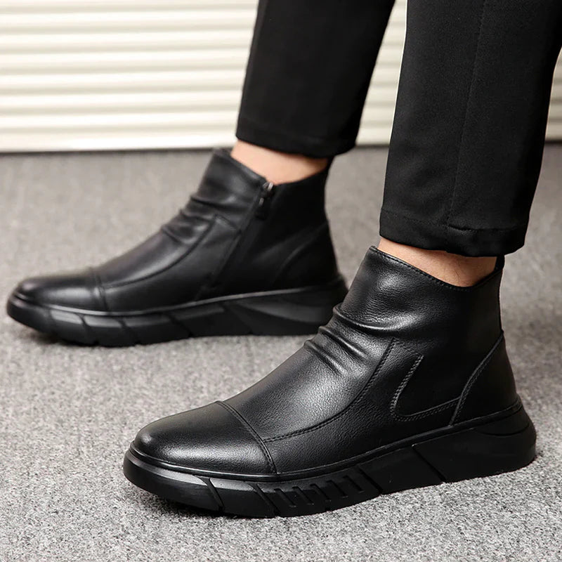 High-top leren Martin-laarzen in Britse stijl voor heren