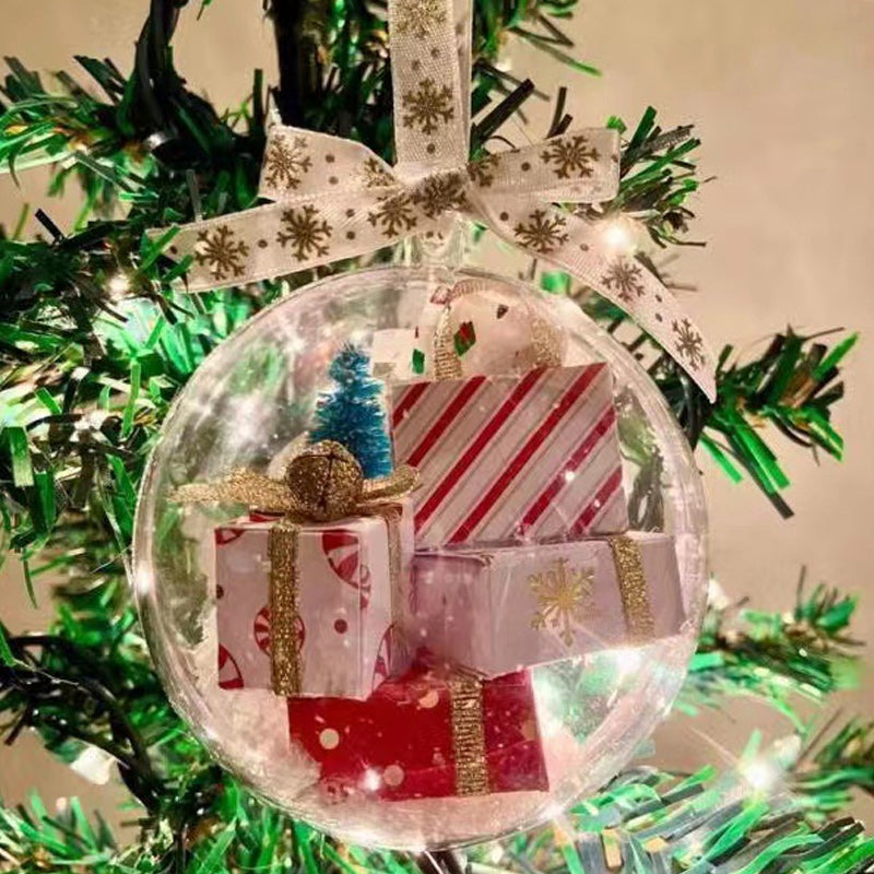 Kerstboom decoratie transparante bal