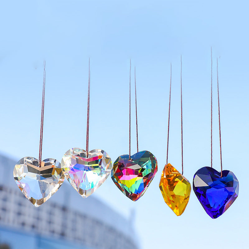 Opknoping Hart Suncatcher Prisma Ambachten