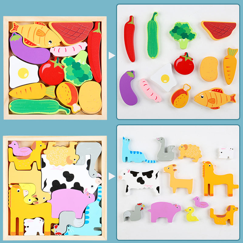 Houten peuter puzzels