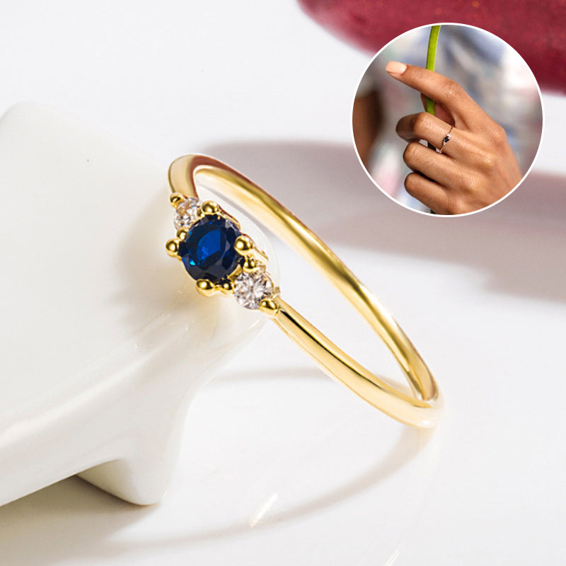 Art Deco Geboortesteen Ring