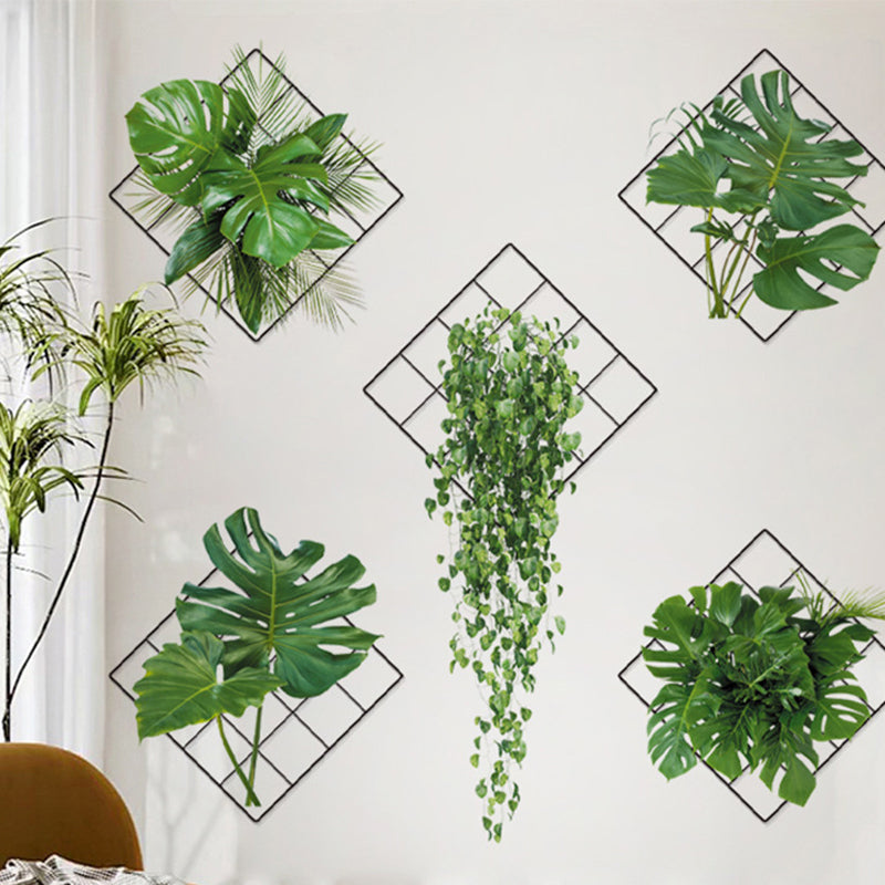 Groene plant 3D zelfklevende muursticker