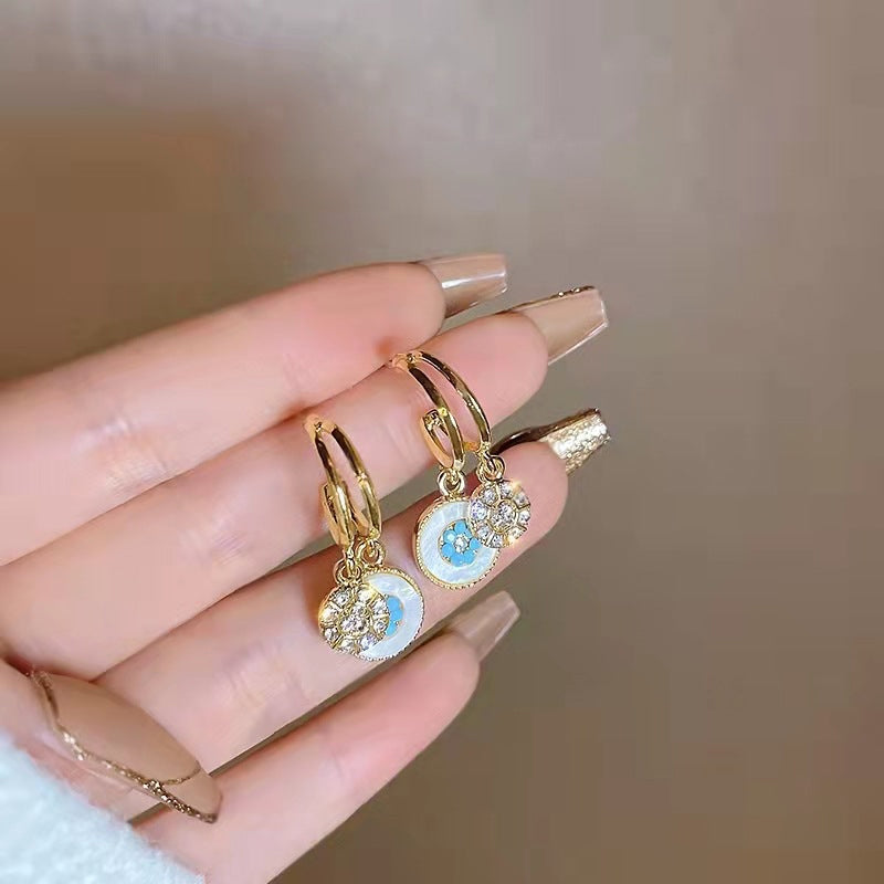 "Dochter van de zee" roterende oorbellen