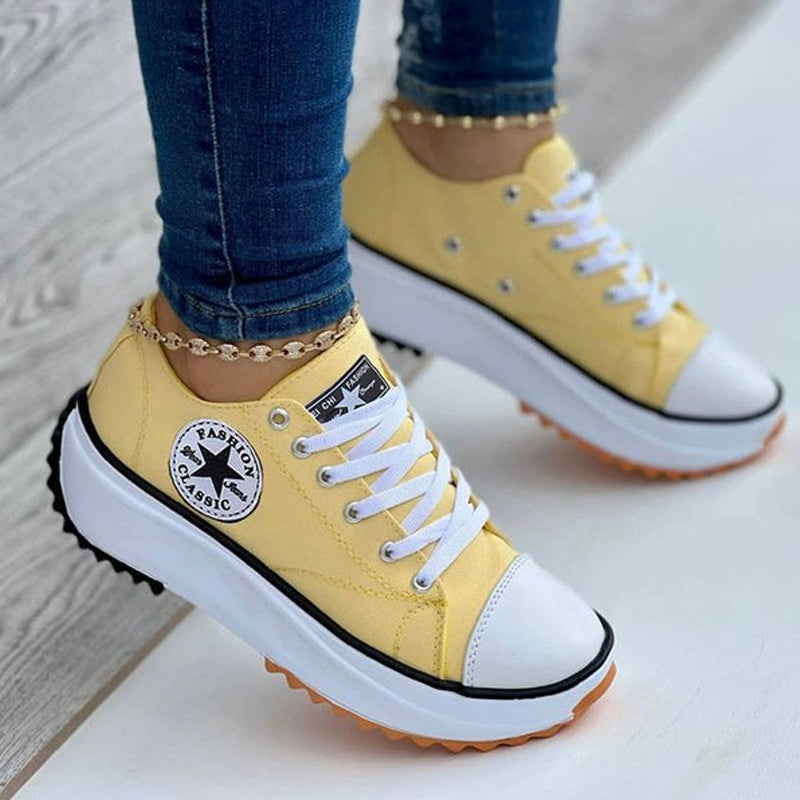 Canvas Schoenen Dames Mode Sneakers