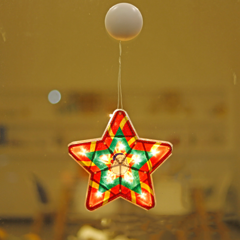 Kerst raam zuignap verlichting