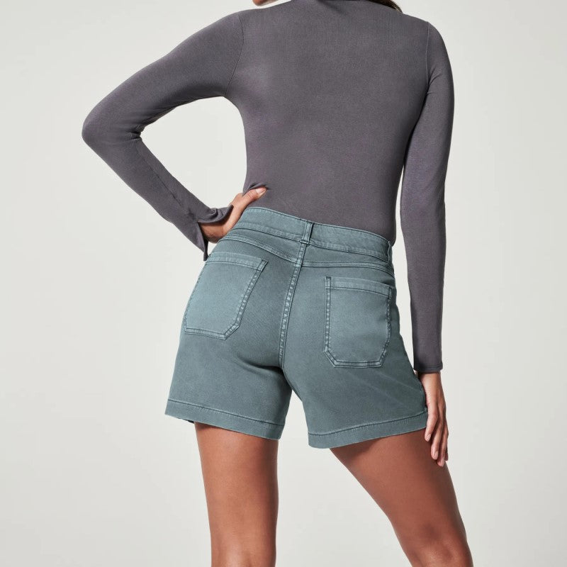 Damesshort van stretchtwill
