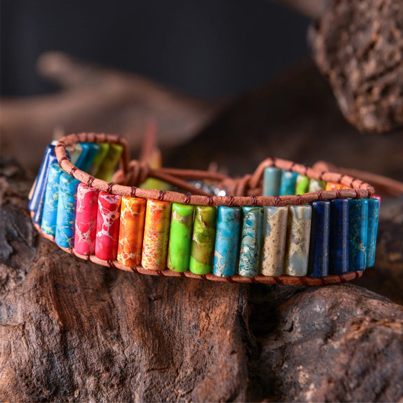 Kleurrijke keizerssteen armband