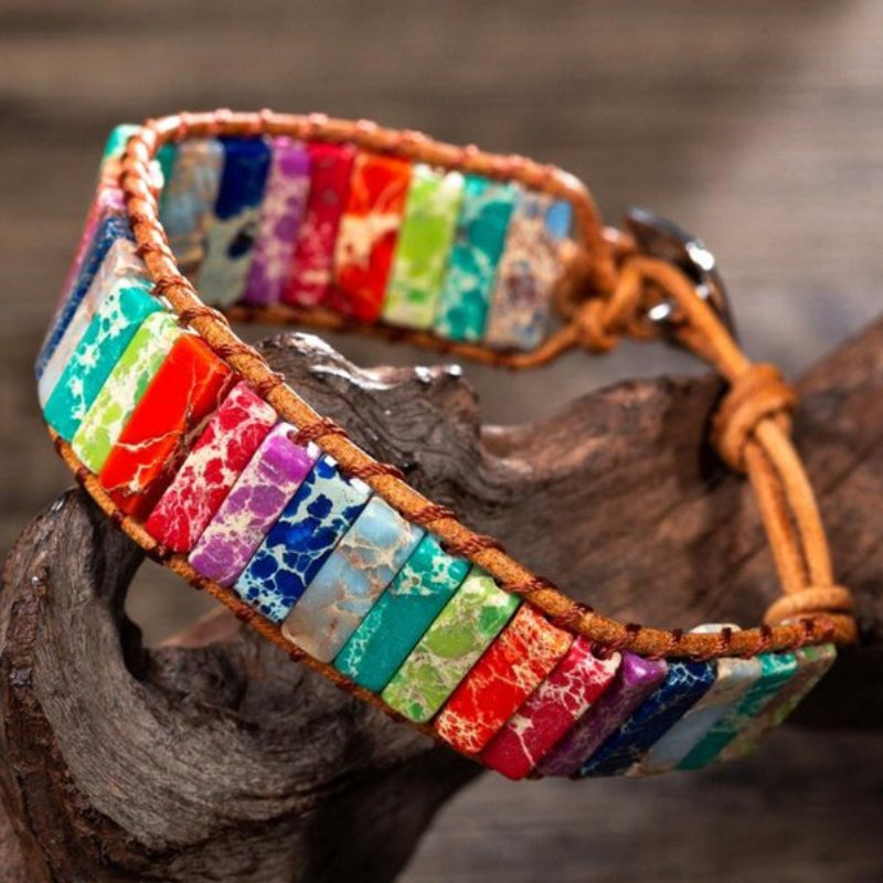 Kleurrijke keizerssteen armband