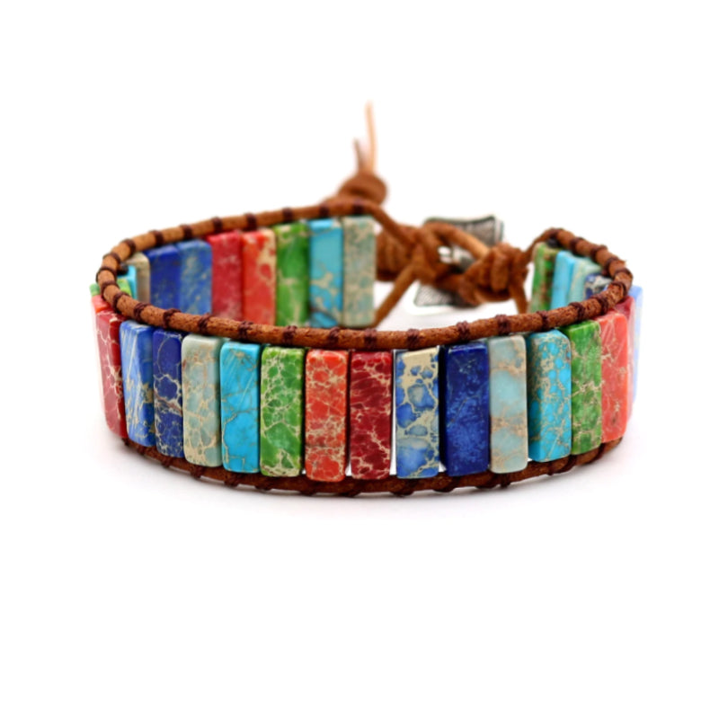 Kleurrijke keizerssteen armband