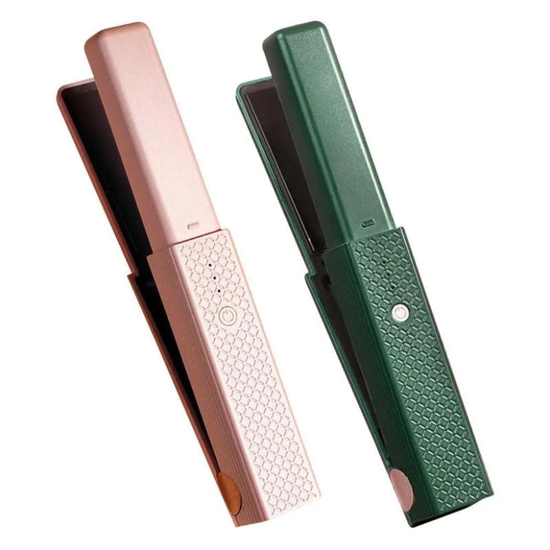 Draagbare krultang met draadloos opladen via USB