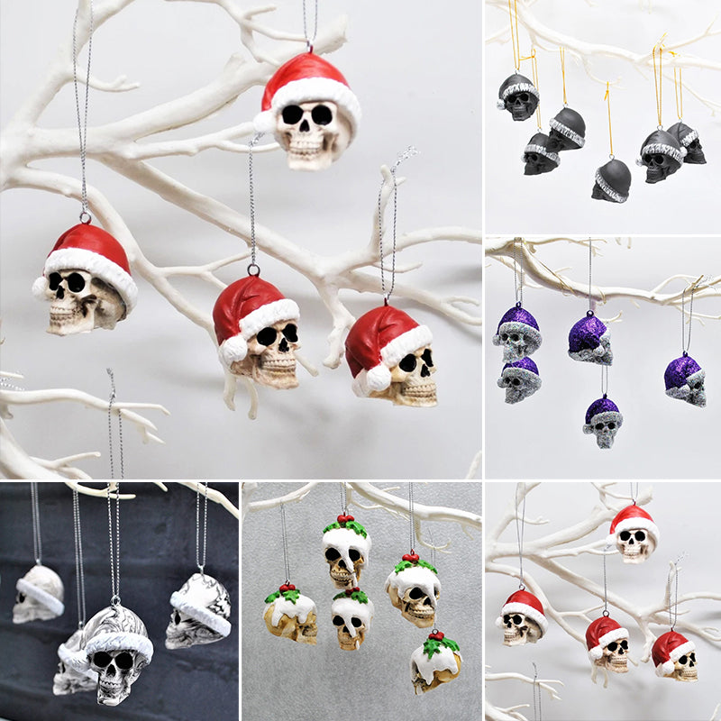 Santa Skull Bauble