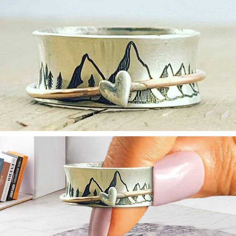 Blijf klimmen Zilveren ring