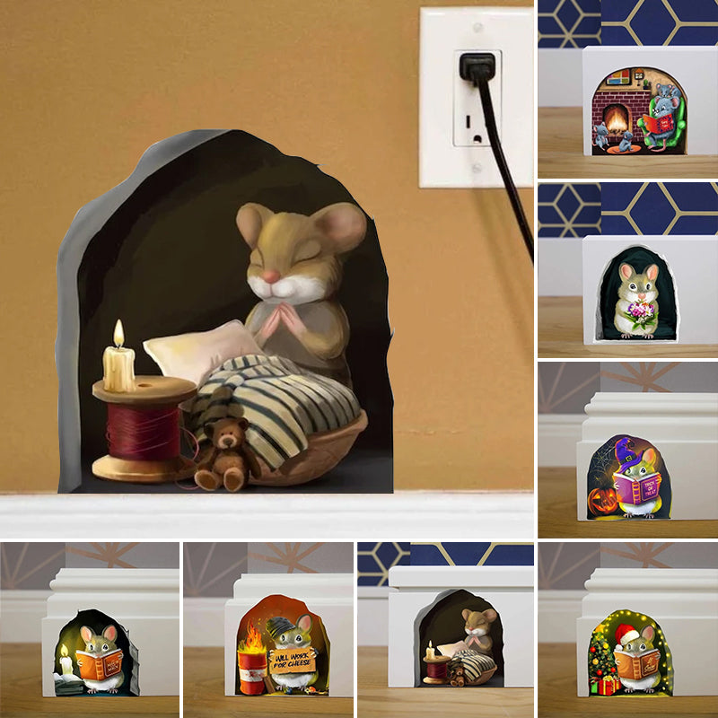 Muis muur sticker sticker