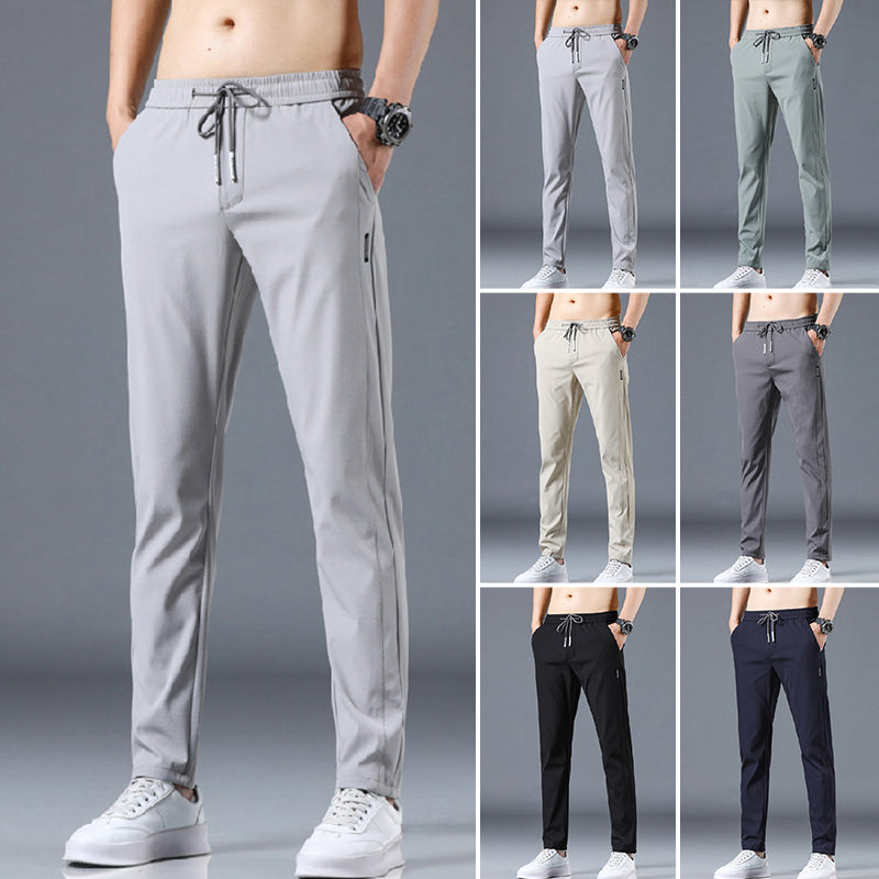 Vrijetijdsbroek van ijszijde voor heren