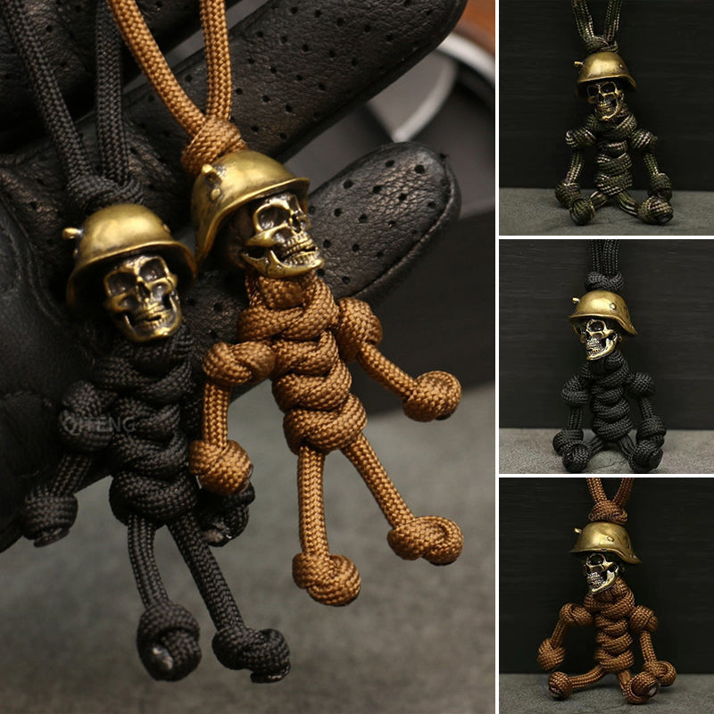 Skelet Soldaat Paracord Sleutelhanger