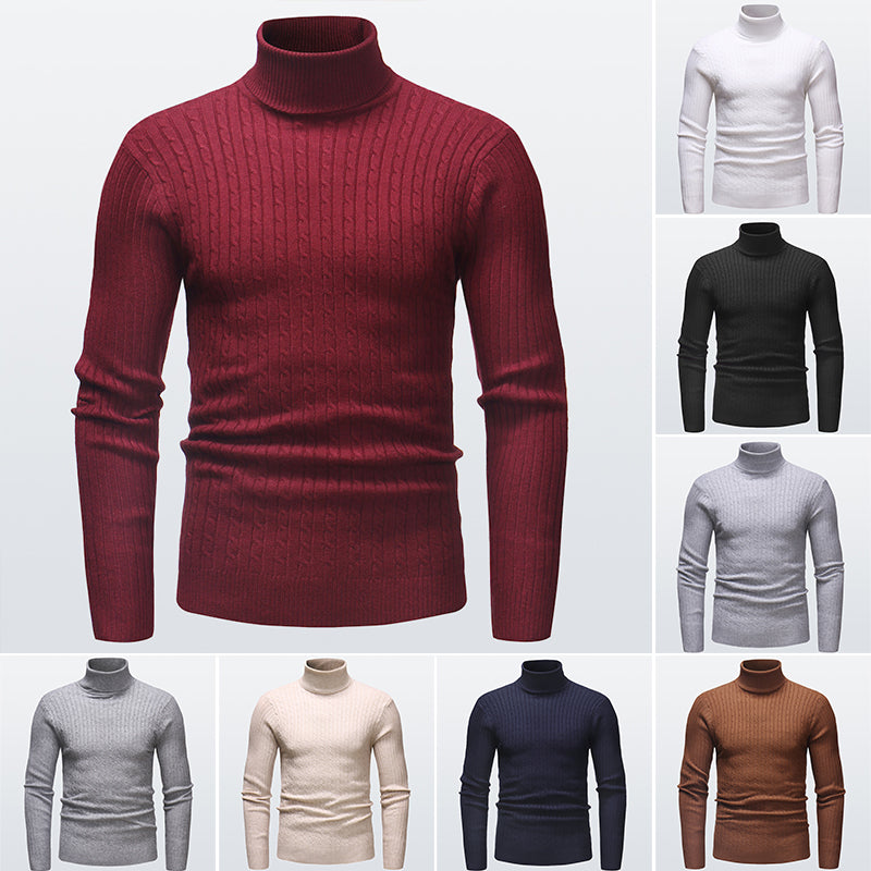 Men's Knitted Turtleneck Sweater