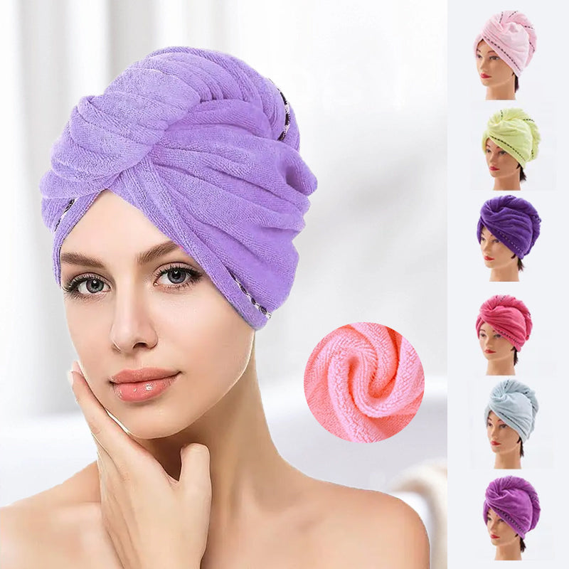 Dikke absorberende microfiber kap voor droog haar