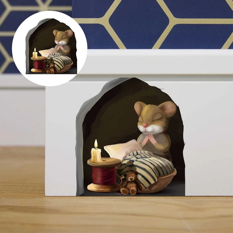Muis muur sticker sticker