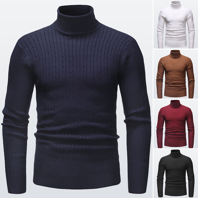 Men's Knitted Turtleneck Sweater