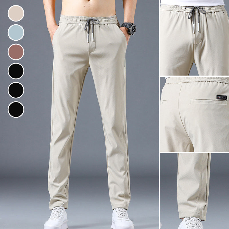 Vrijetijdsbroek van ijszijde voor heren