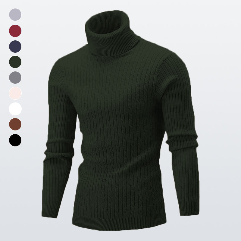 Men's Knitted Turtleneck Sweater