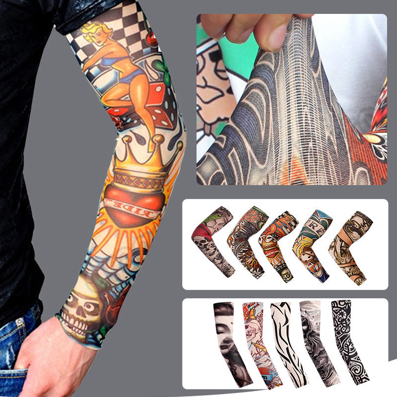 Mouwen in tattoo-stijl Zonnebrandcrème mouwen