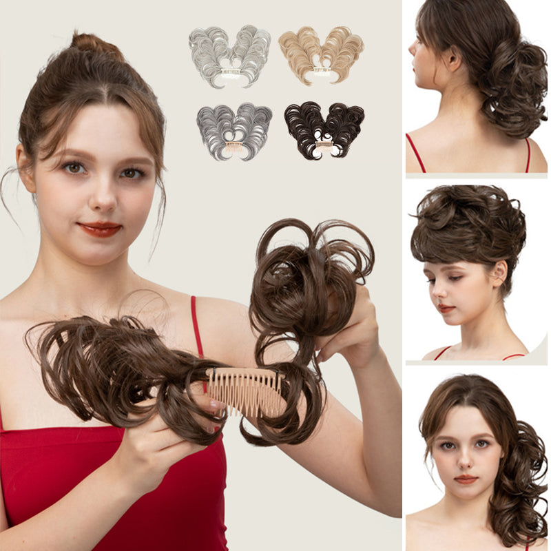 Moeiteloze elegantie zijkam met clip in haarknotje