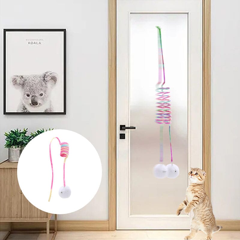 Hangend lente pluche kattenspeeltje