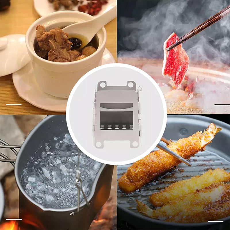 Draagbare BBQ-grillset