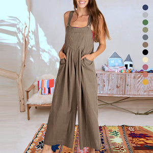 Mouwloze jumpsuit voor dames