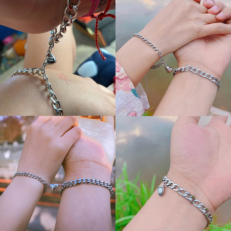 Mooie magnetische hartarmband voor koppels