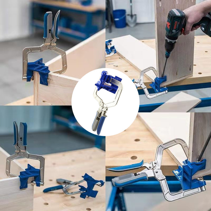 Houtbewerkingsgereedschap - Metalen haakse clip van 90 graden