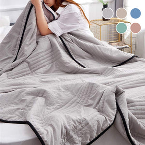 Zomerdekbed in effen kleur