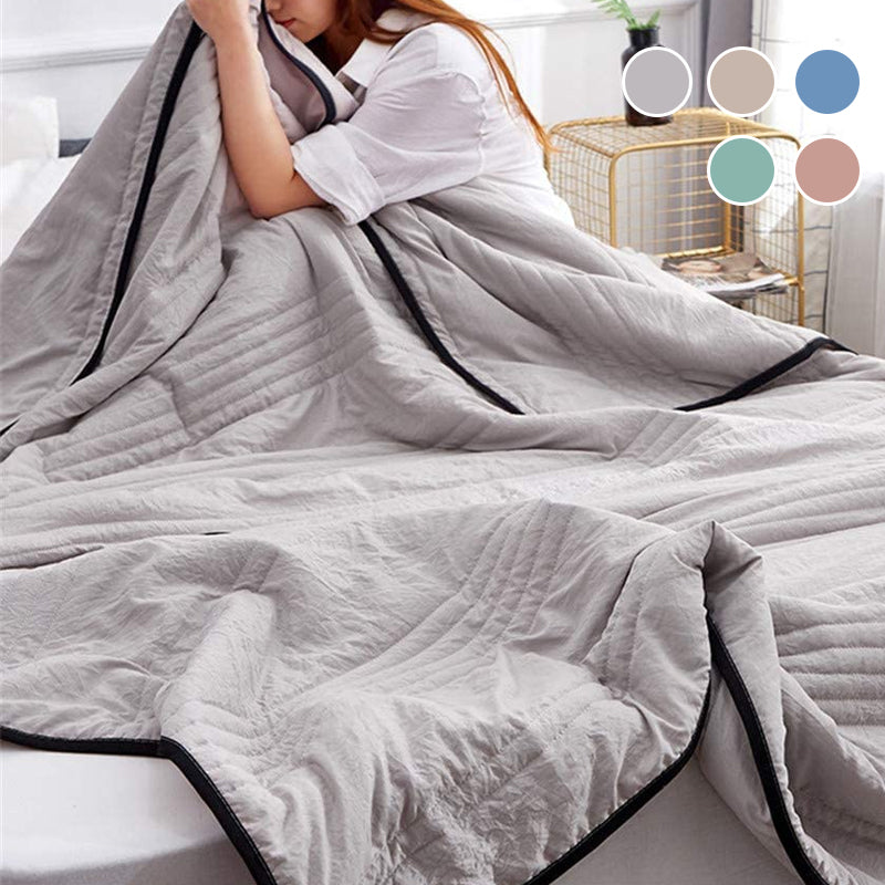 Zomerdekbed in effen kleur